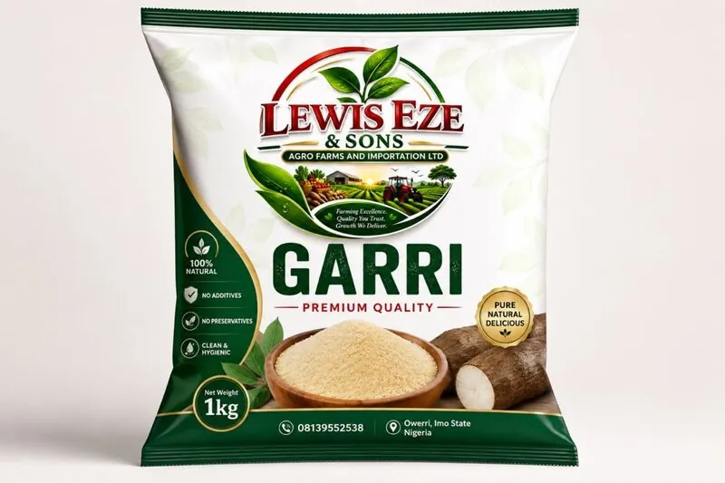 Sealed garri